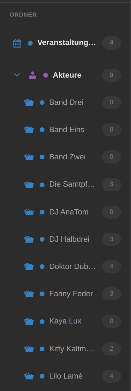 WordPress-Mediathek mit Ordner-Navigation in der Seitenleiste durch das Ensemble-Addon Media Folders Pro